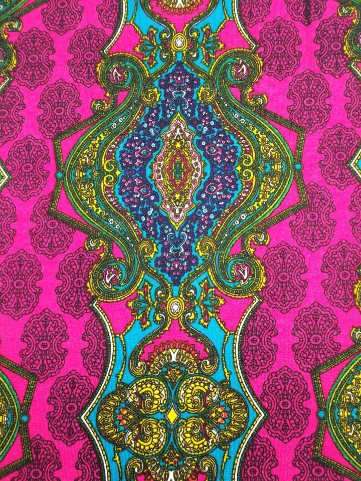 Textured Knit - Magenta Magic Carpet - 170cm - Super Cheap Fabrics