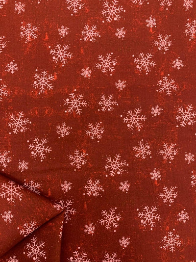 Printed Cotton - Micro Snowflake - Super Cheap Fabrics