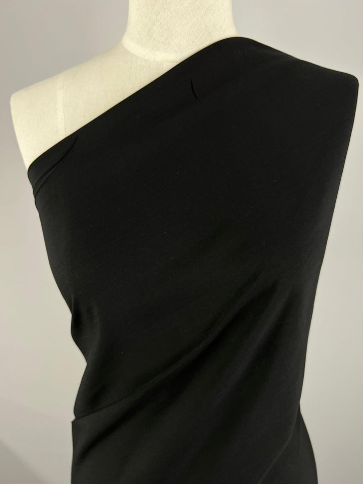 Plain Rayon - Black - 140cm - Super Cheap Fabrics