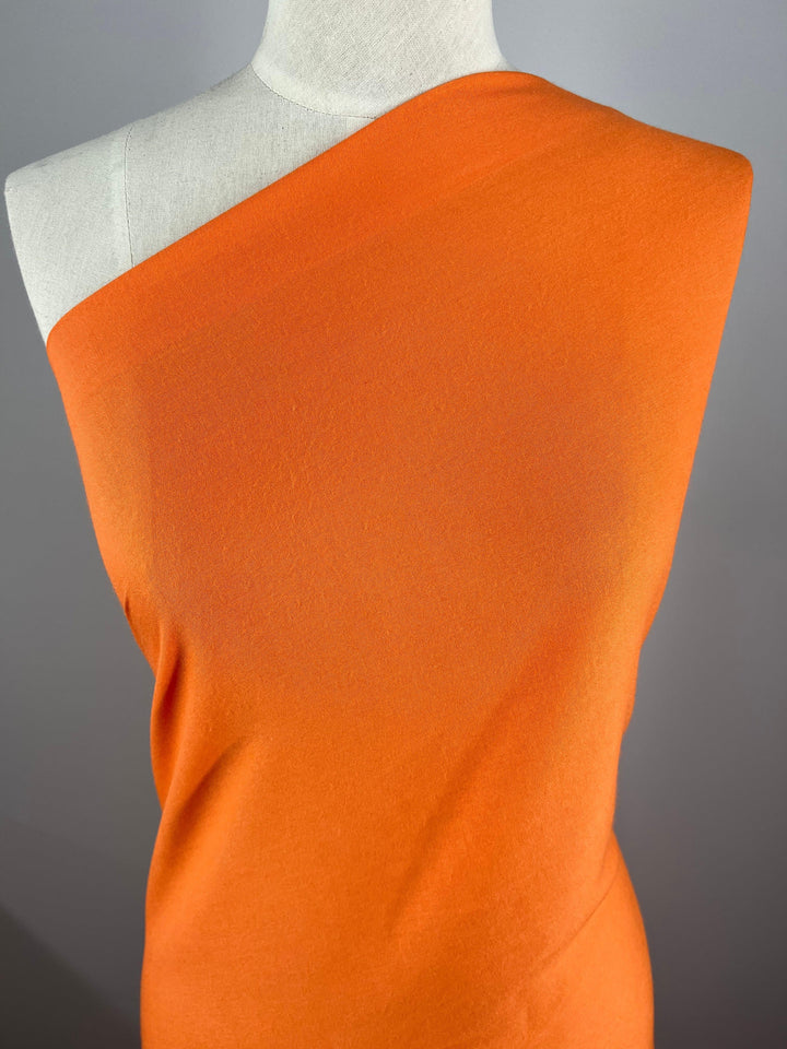 Plain Rayon - Orange - 140cm - Super Cheap Fabrics