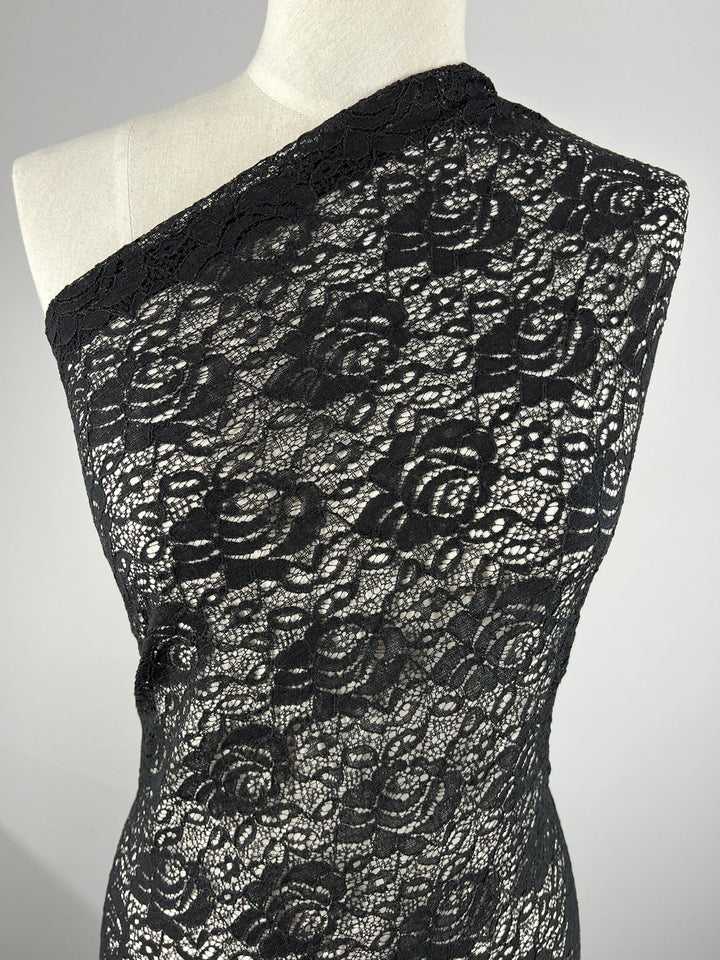 Lace - Black Intimate - 140cm - Super Cheap Fabrics