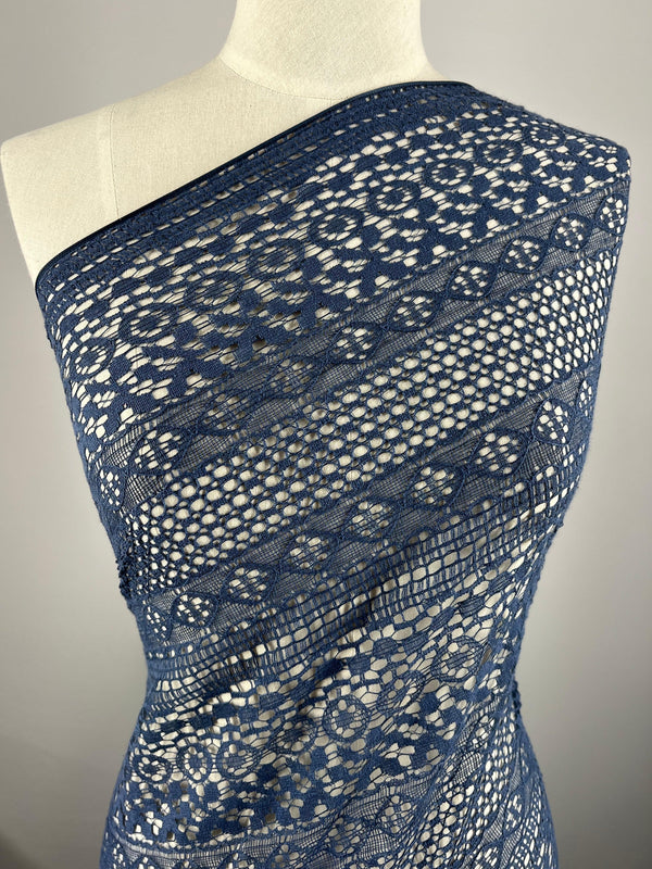 Lace - Blue Horizon - 150cm - Super Cheap Fabrics