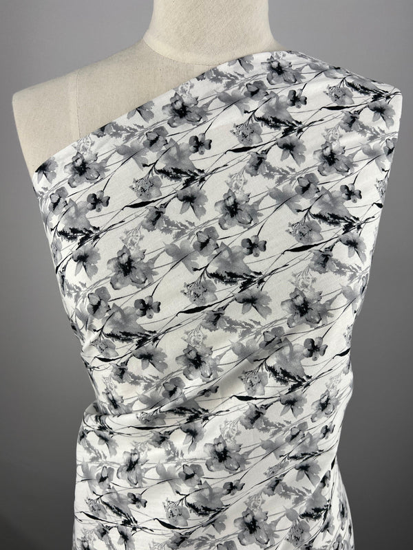 Printed Cotton - Minimal Flora - 150cm - Super Cheap Fabrics