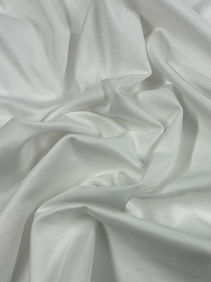 Delustered Satin - White - 150cm - Super Cheap Fabrics