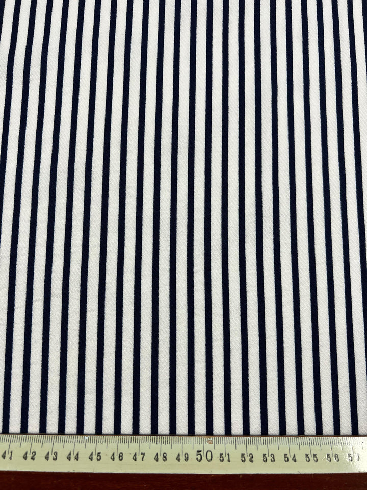 Designer Polyester - Block Stripe - 145cm - Super Cheap Fabrics