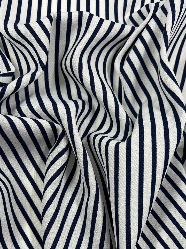 Designer Polyester - Block Stripe - 145cm - Super Cheap Fabrics