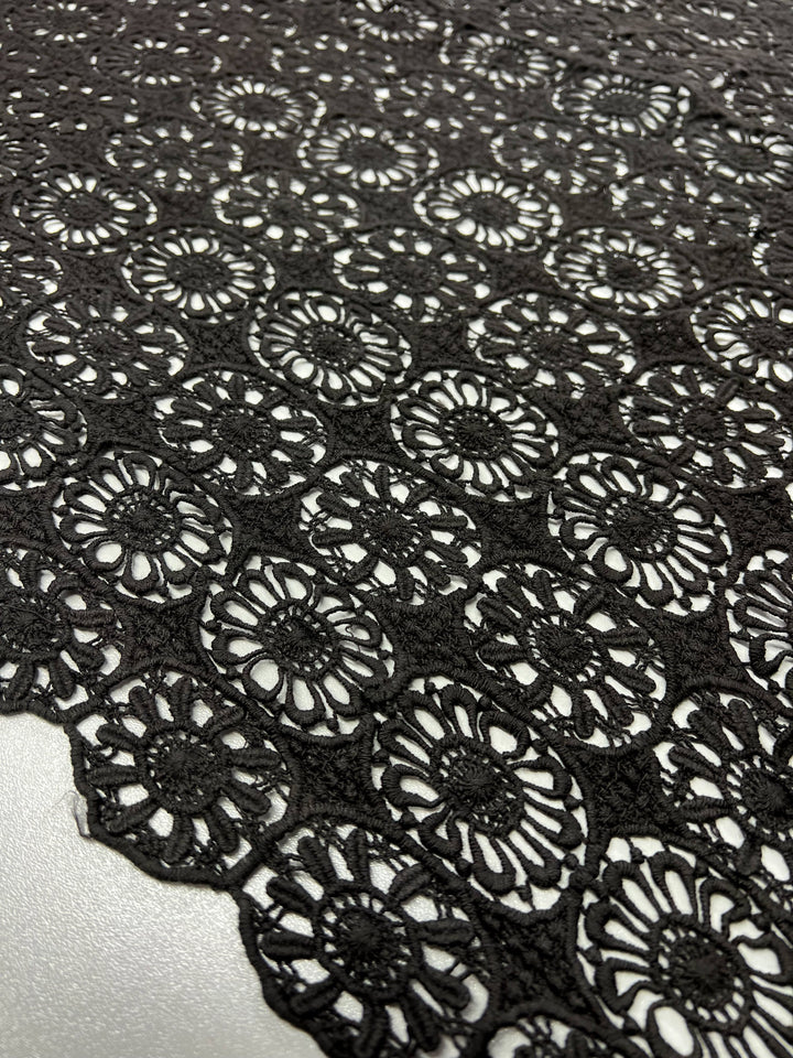 Anglaise Lace - Black Sun - 110cm - Super Cheap Fabrics