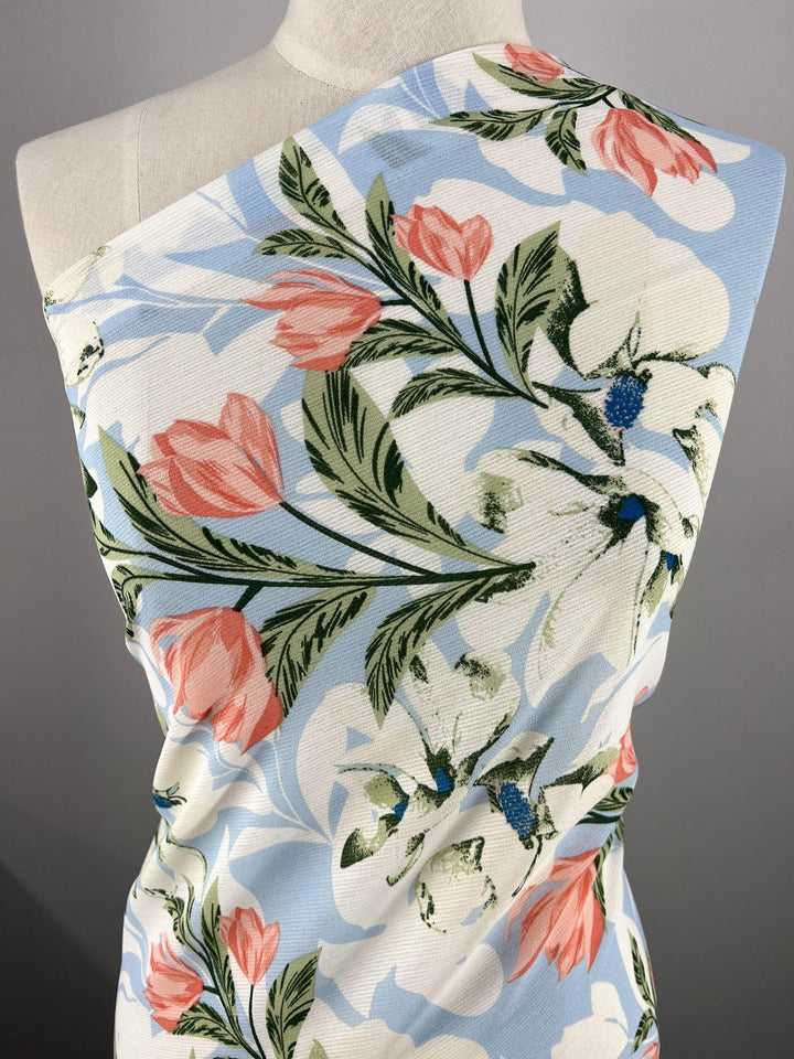 Textured Chiffon - Flourish - 150cm - Super Cheap Fabrics