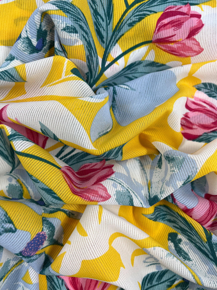 Textured Chiffon - Summer Bloom - 150cm - Super Cheap Fabrics