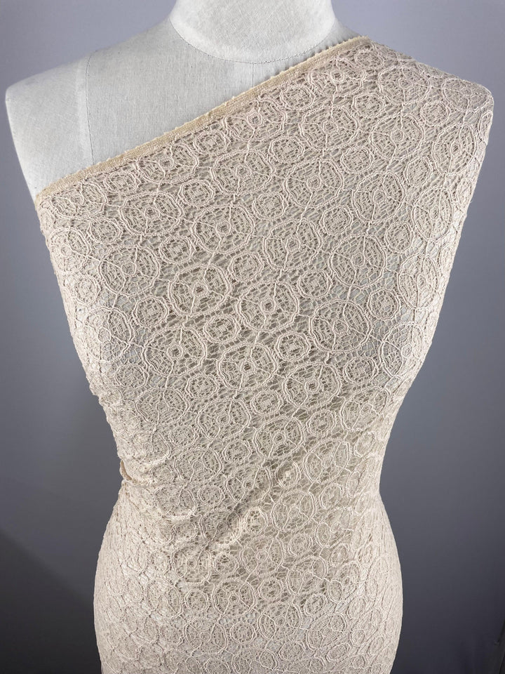 Lace - Parchment - 140cm - Super Cheap Fabrics