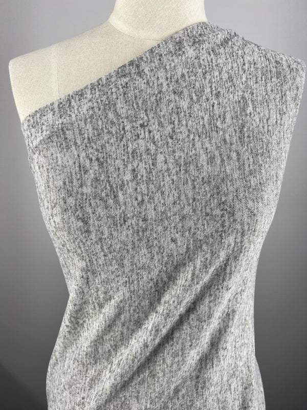 Textured Knit - Grey Marle - 155cm