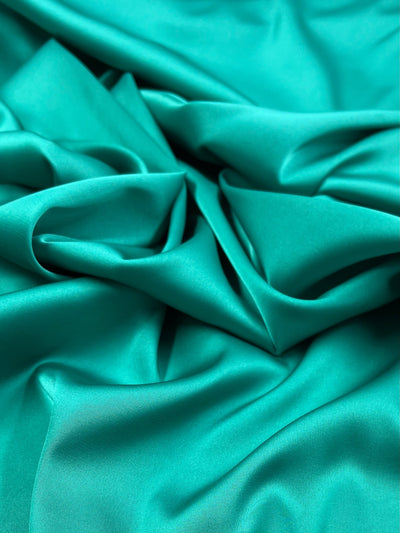 Satin Deluxe - Sea Green - 150cm - Super Cheap Fabrics