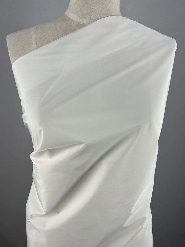 Silky Taffeta - White - 150cm - Super Cheap Fabrics
