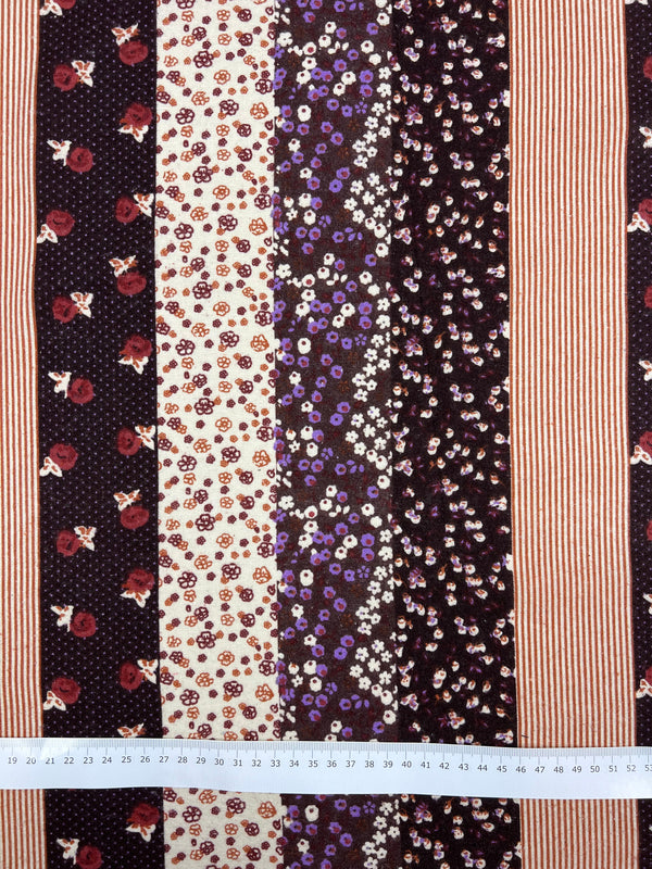 Printed Ramie Cotton - 60s Stripe - Super Cheap Fabrics