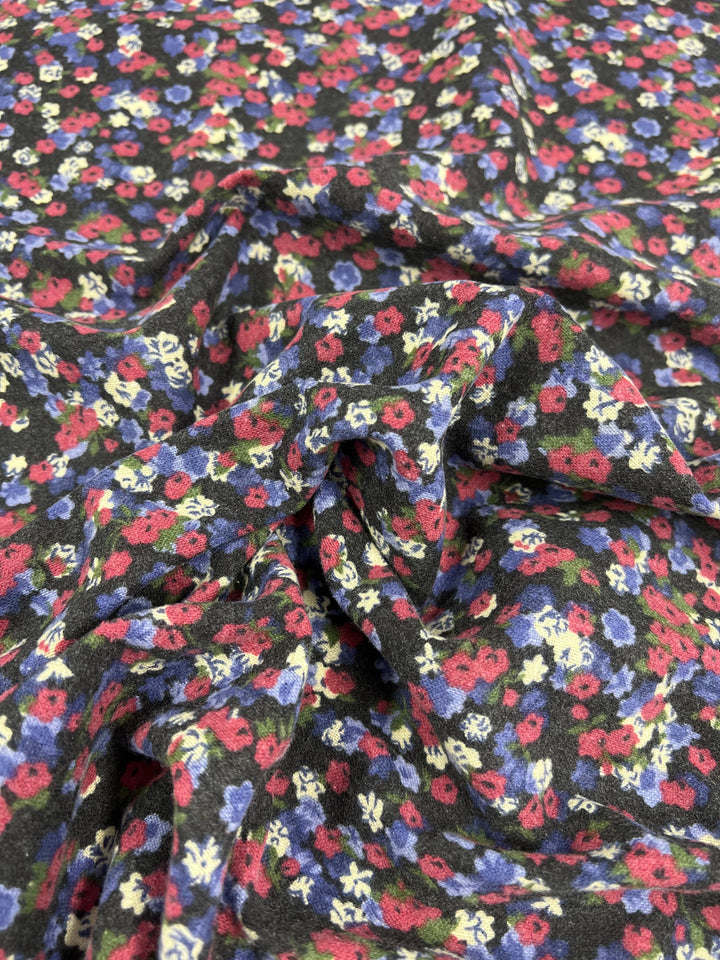 Printed Ramie Cotton - Violet Garden - 145cm - Super Cheap Fabrics