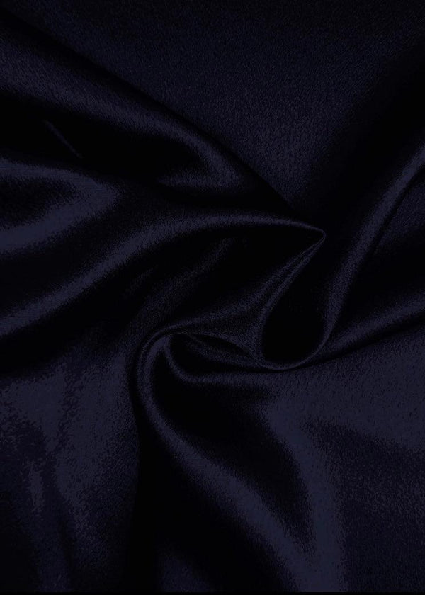Satin Back Crepe - Dark Navy - 112cm - Super Cheap Fabrics