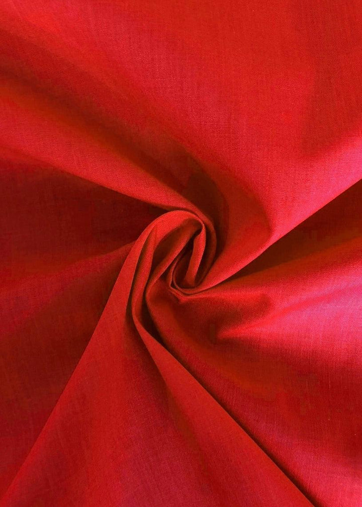 Poplin - Red - Super Cheap Fabrics