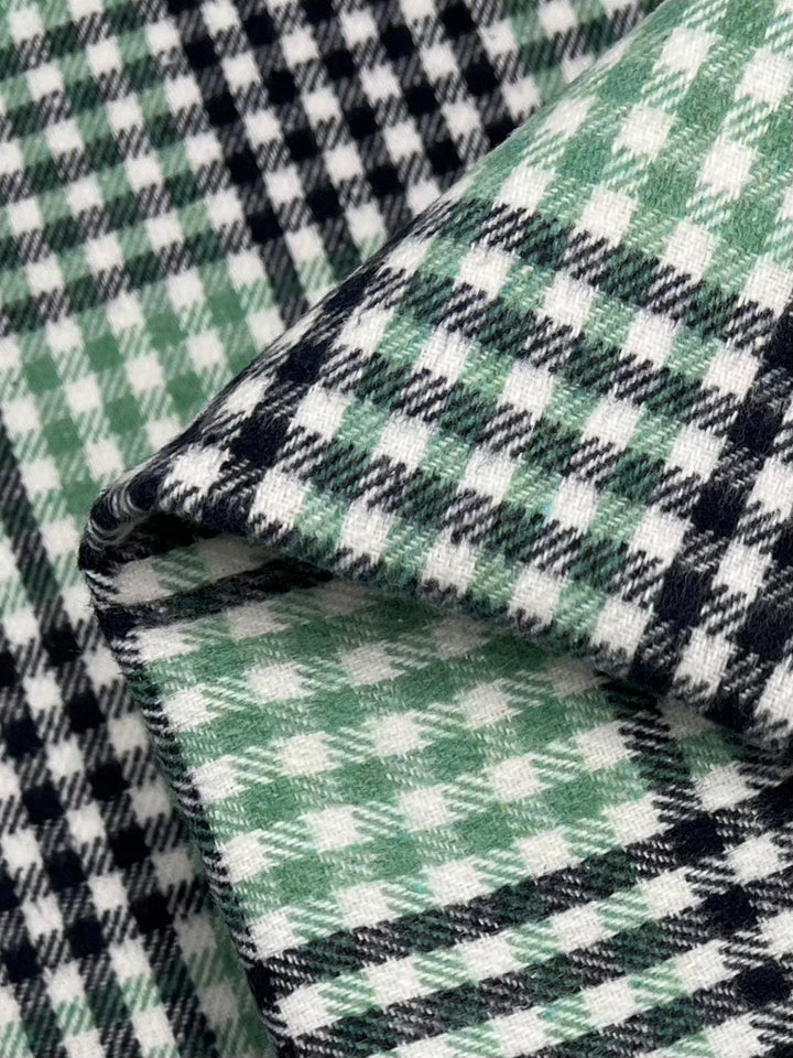 Premium Brushed Plaid - Green - 152cm - Super Cheap Fabrics